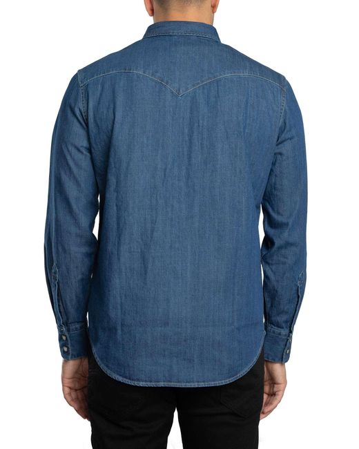 Levi's Blue Barstow Western Shirt for men