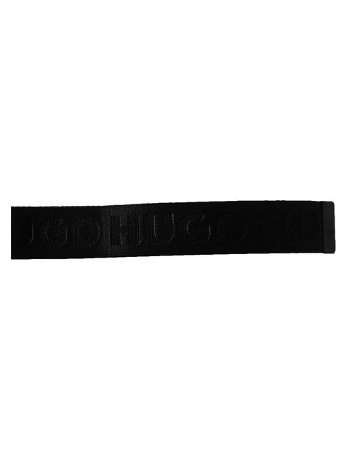 HUGO Black Garratt Belt for men