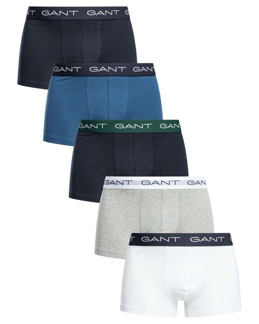 Gant Blue 5 Pack Trunks for men