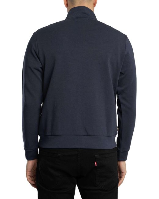 Aquascutum Blue Piping Scuba Track Jacket for men