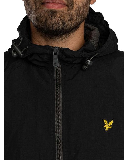 Lyle & Scott Gray Colourblock Zip Through Jacket for men