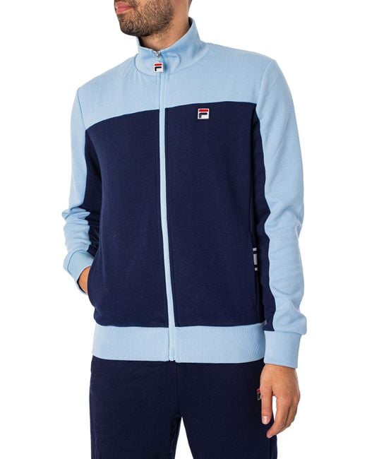 Fila Blue Gavin Colourblock Track Jacket for men