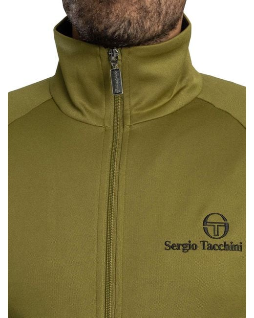 Sergio Tacchini Green New Dallas Track Jacket for men