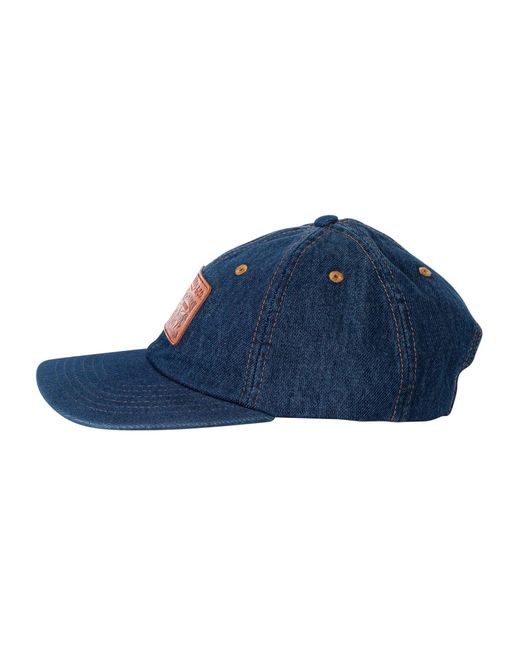 Levi's Blue Relaxed Dad Heritage Cap for men