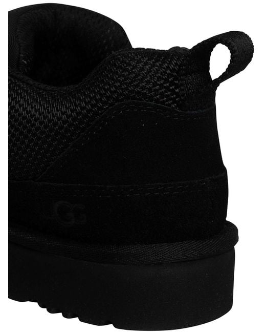 Ugg Black Lowmel Suede Trainers for men