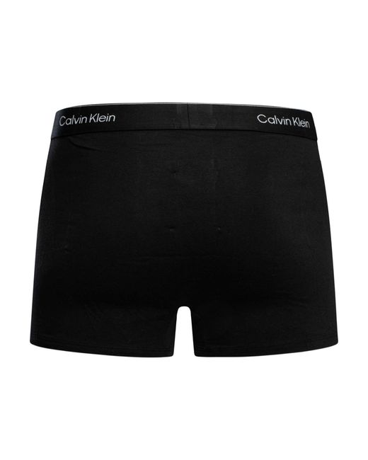 Calvin Klein Blue 3 Pack Icon Relaxed Fit Trunks for men