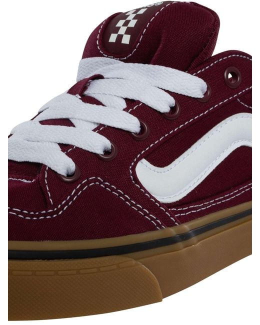 Vans Red Caldrone Canvas Trainers for men