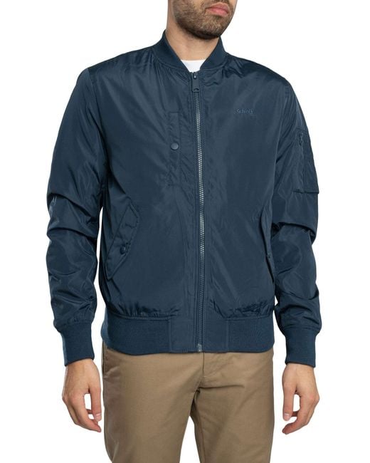 Schott Nyc Blue Airstar Lightweight Bomber Jacket for men