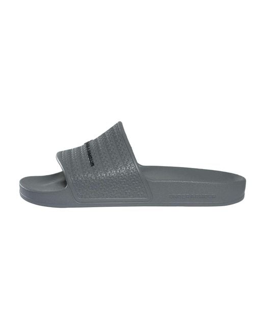 Under Armour Gray Lite Sliders for men
