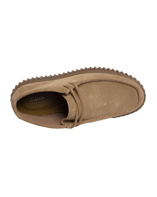 Clarks Brown Torhill Hi Suede Boots for men