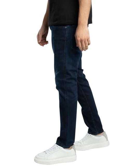 Replay Blue Men's Anbass Slim-fit Hyperflex Jeans Made Of Recycled Material With Stretch for men
