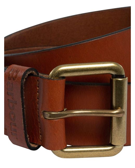 Barbour Brown Allanton Leather Belt for men
