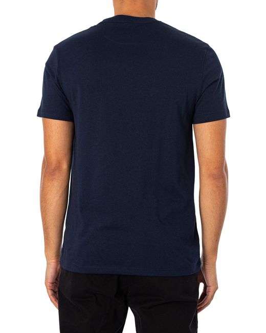 Timberland Blue Slim Fit Embroidered Logo T-shirt for men