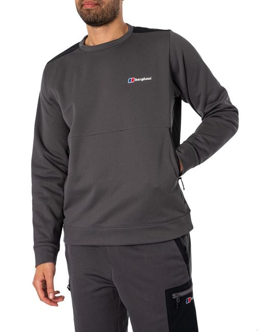 Berghaus Gray Reacon Sweatshirt for men