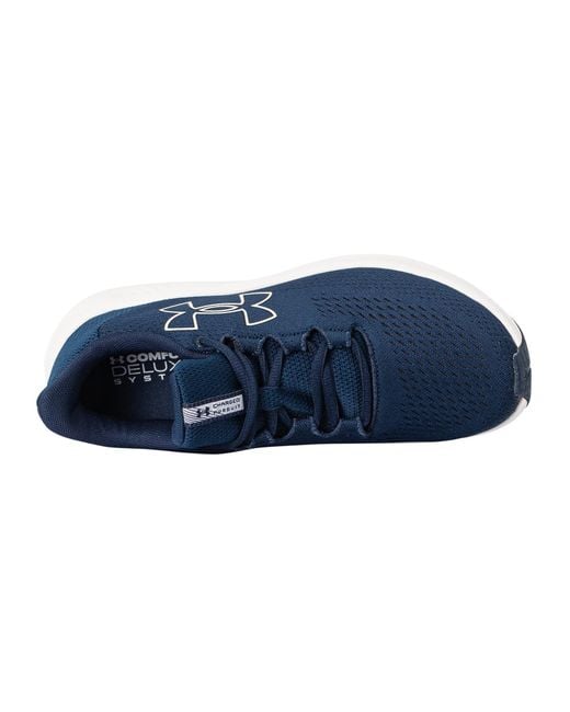 Under Armour Blue Charged Pursuit 3 Big Logo Running Shoes for men