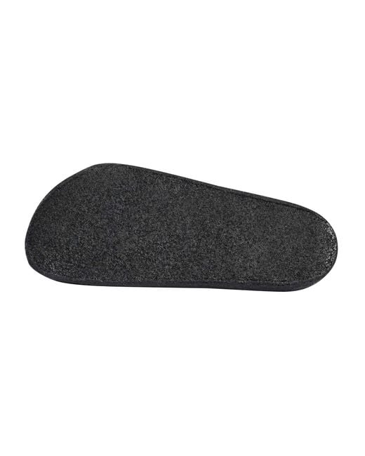 Birkenstock Black Zermatt Rivet Wool Felt Slippers for men