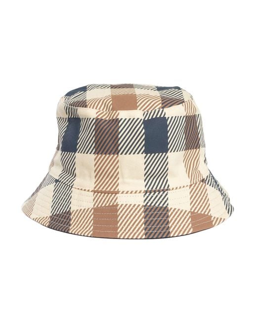 Aquascutum Blue Reversible Cotton Bucket Hat for men