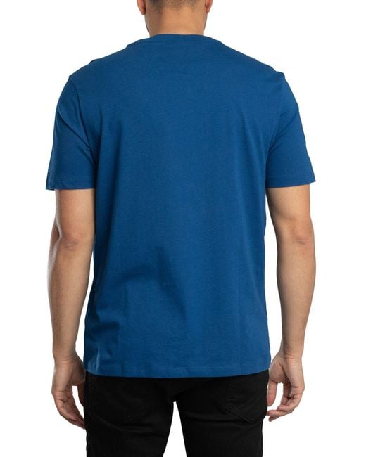 HUGO Blue Dero222 Logo T-shirt for men