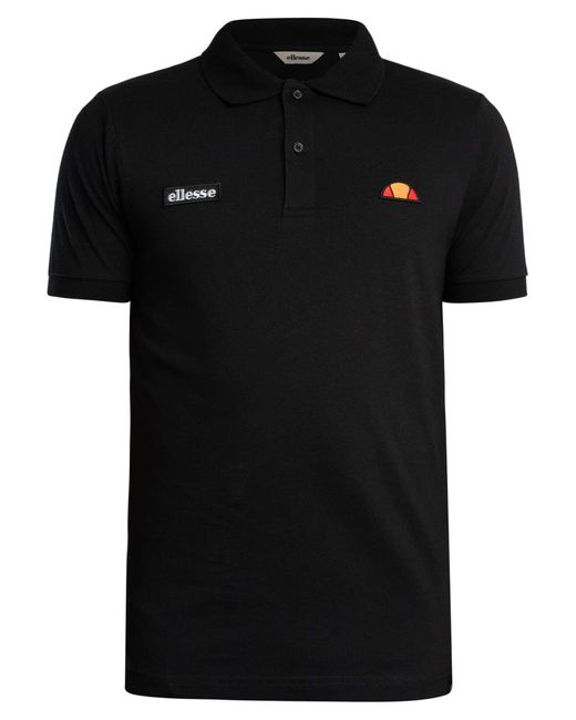 Ellesse Black Lessepsia Polo Shirt for men