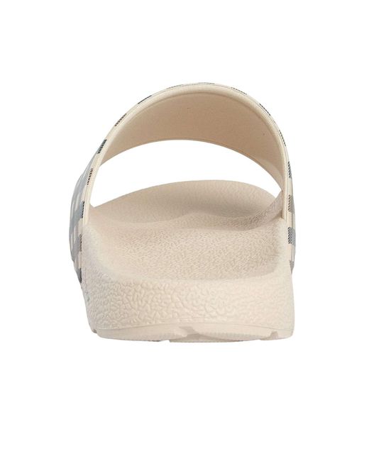 Aquascutum Metallic Iconic Sliders for men