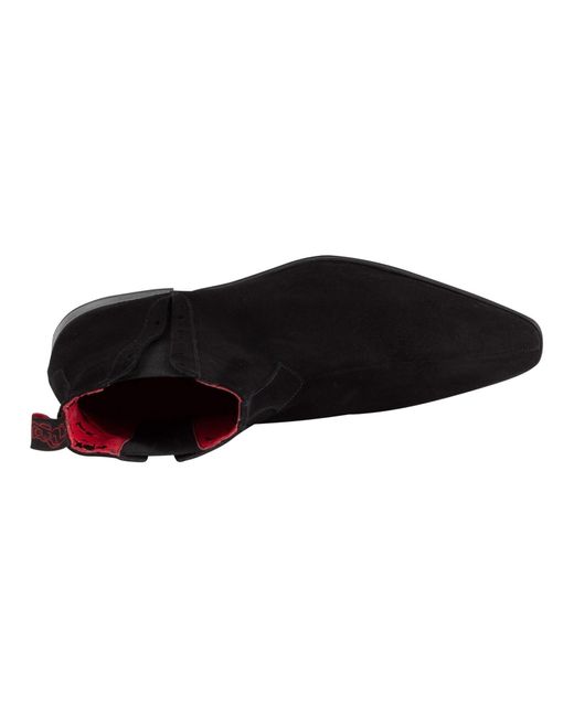 Jeffery West Black Suede Boots for men