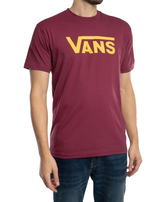 Vans Purple Classic Logo Graphic T-shirt for men