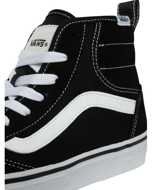 Vans Black Ashwood Hi Decon Suede Trainers for men