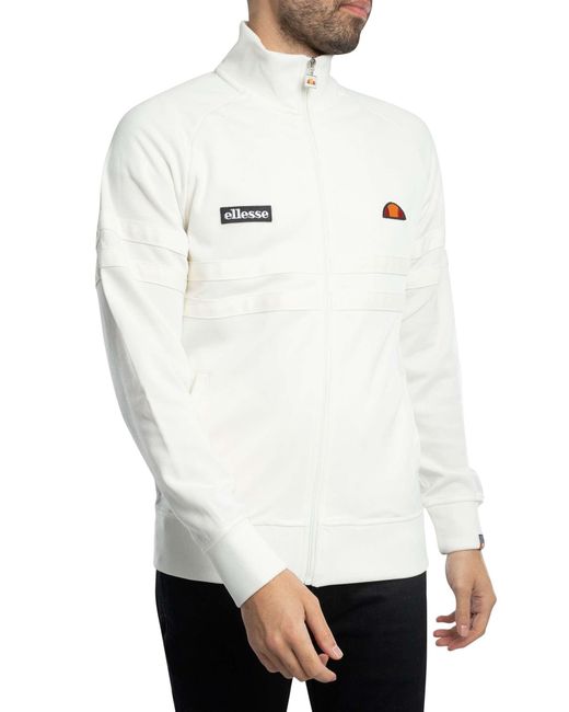 Ellesse White Rimini Track Jacket for men