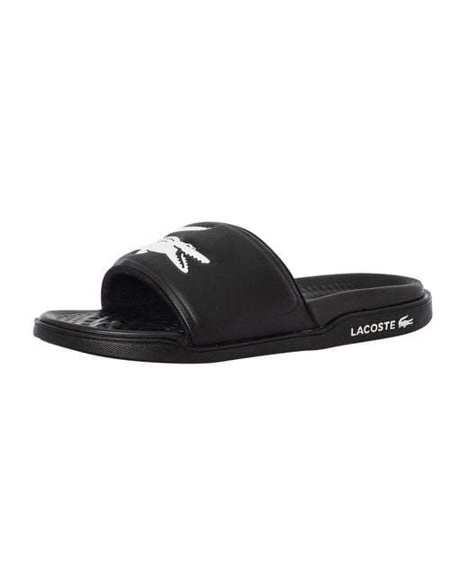 Lacoste Black Serve Dual 09221 Cma Sliders for men