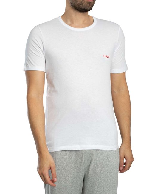 HUGO Blue 3 Pack Crew Lounge T-shirt for men