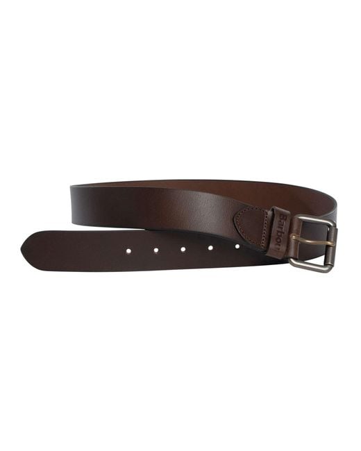 Barbour Brown Allanton Leather Belt for men
