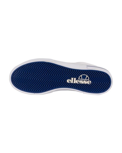 Ellesse Taggia Text Canvas Trainers in White for Men Lyst