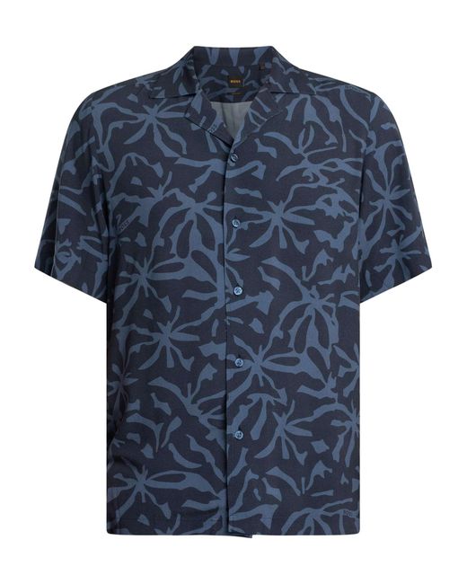 Boss Blue Rayer Shirt for men