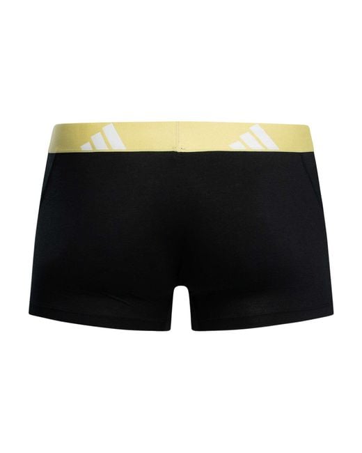 Adidas Black 5 Pack Active Flex Cotton Trunks for men