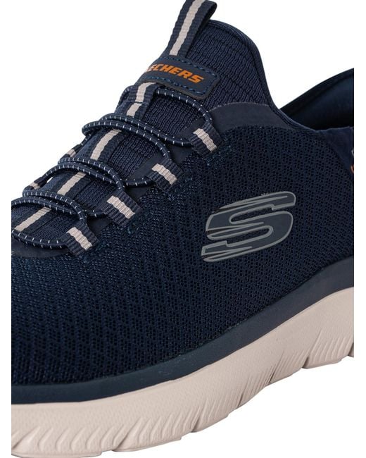 Skechers Blue Ultra Flex 3.0 Smooth Step Hands Free Slip-Ins Shoes 6.5 Ee for men