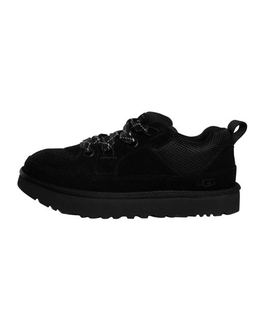 Ugg Black Lowmel Suede Trainers for men