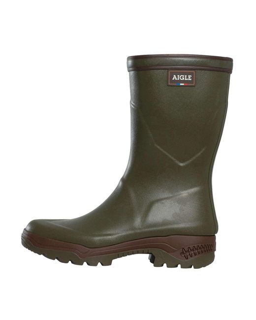 Aigle Green Parcours 2 Low Wellington Boots for men