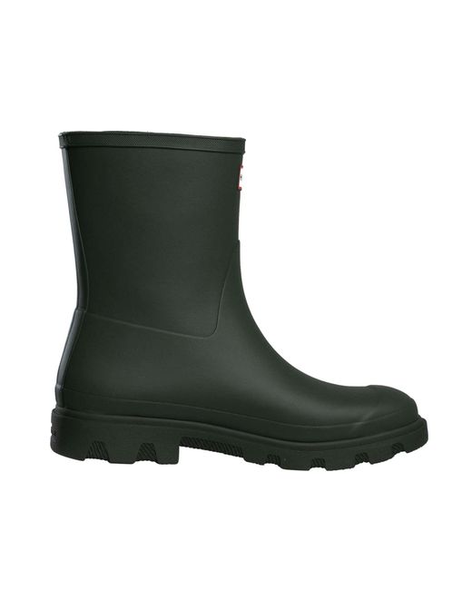 Hunter Green Downpour Short Wellington Boots for men