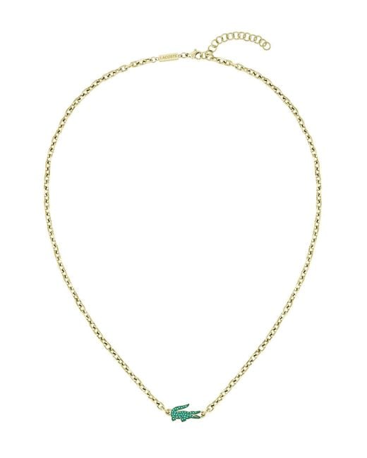 Lacoste Metallic Arthor Chain Necklace for men
