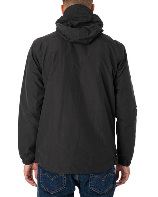 Lyle & Scott Black Zip Through Hooded Jacket for men