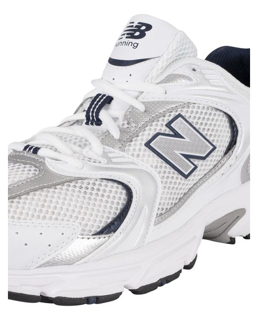 New Balance Suede 530 Trainers in White/Natural Indigo (White) for Men |  Lyst