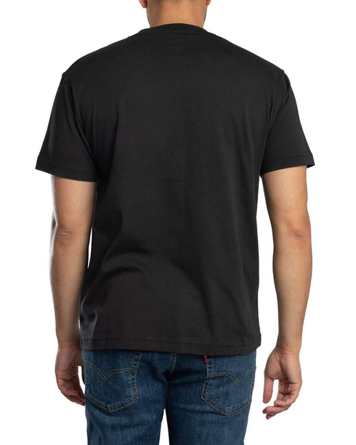 Vans Black Left Chest Logo T-shirt for men