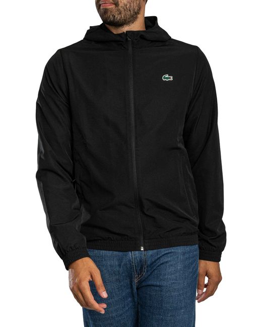 Lacoste Black Logo Lightweight Jacket for men