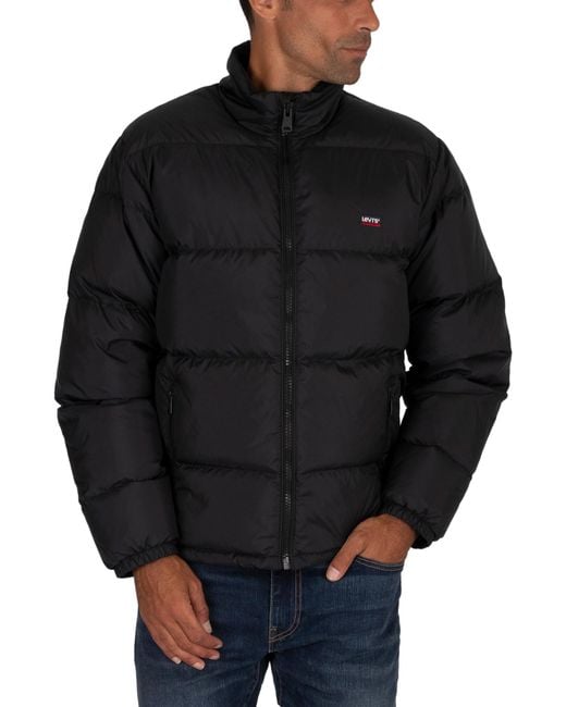 Levi's Fillmore Short Puffer Jacket in Black for Men | Lyst UK