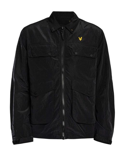 Lyle & Scott Black 4 Pocket Blouson Jacket for men