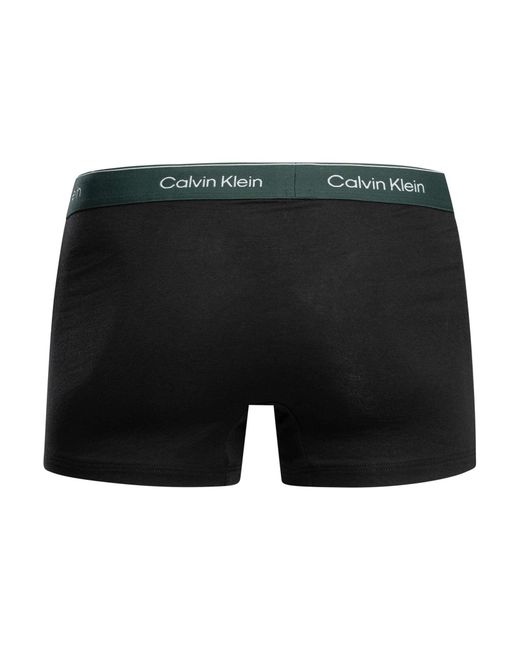 Calvin Klein Black 3 Pack Icon Relaxed Fit Trunks for men