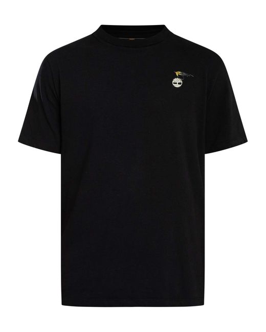 Timberland Black Slogan Back Graphic T-shirt for men