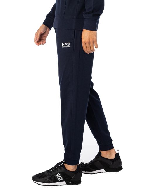 EA7 Blue Logo Joggers for men