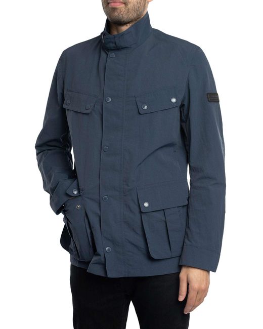 Barbour Blue Modern Showerproof Duke Jacket for men