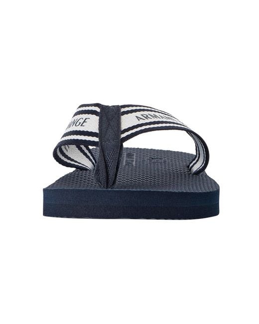 Armani Exchange Blue Woven Strap Sandals for men